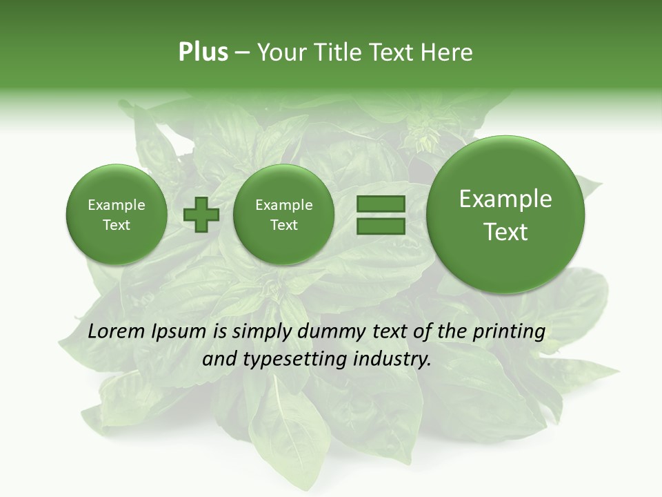 Ingredient Isolated Herb PowerPoint Template