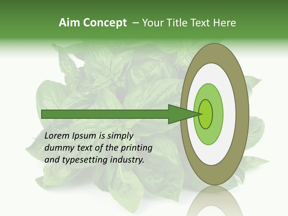 Ingredient Isolated Herb PowerPoint Template