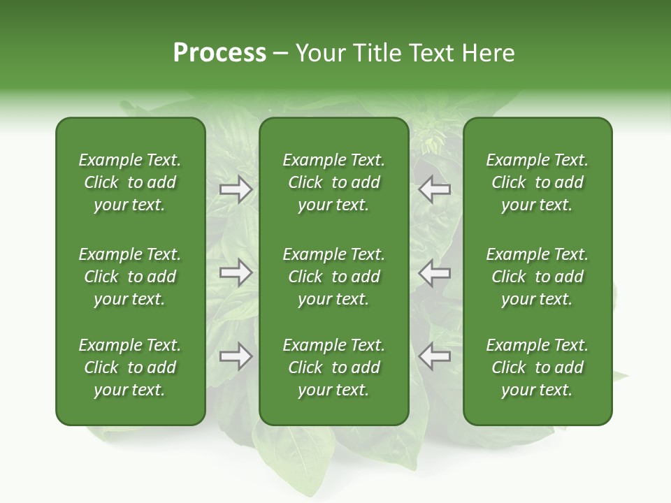 Ingredient Isolated Herb PowerPoint Template