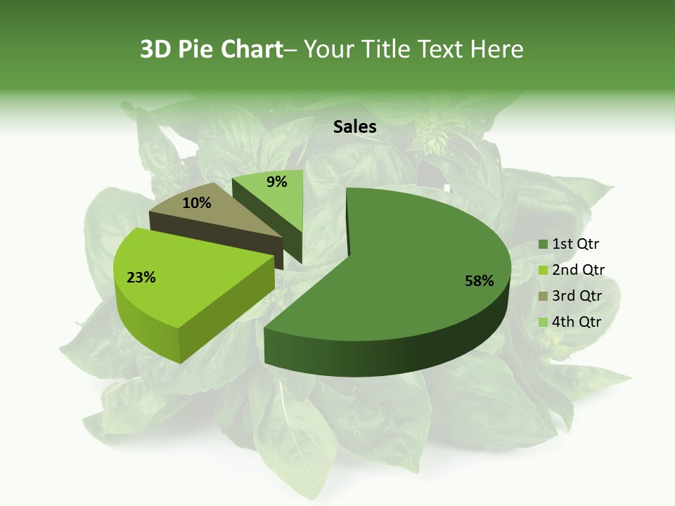 Ingredient Isolated Herb PowerPoint Template