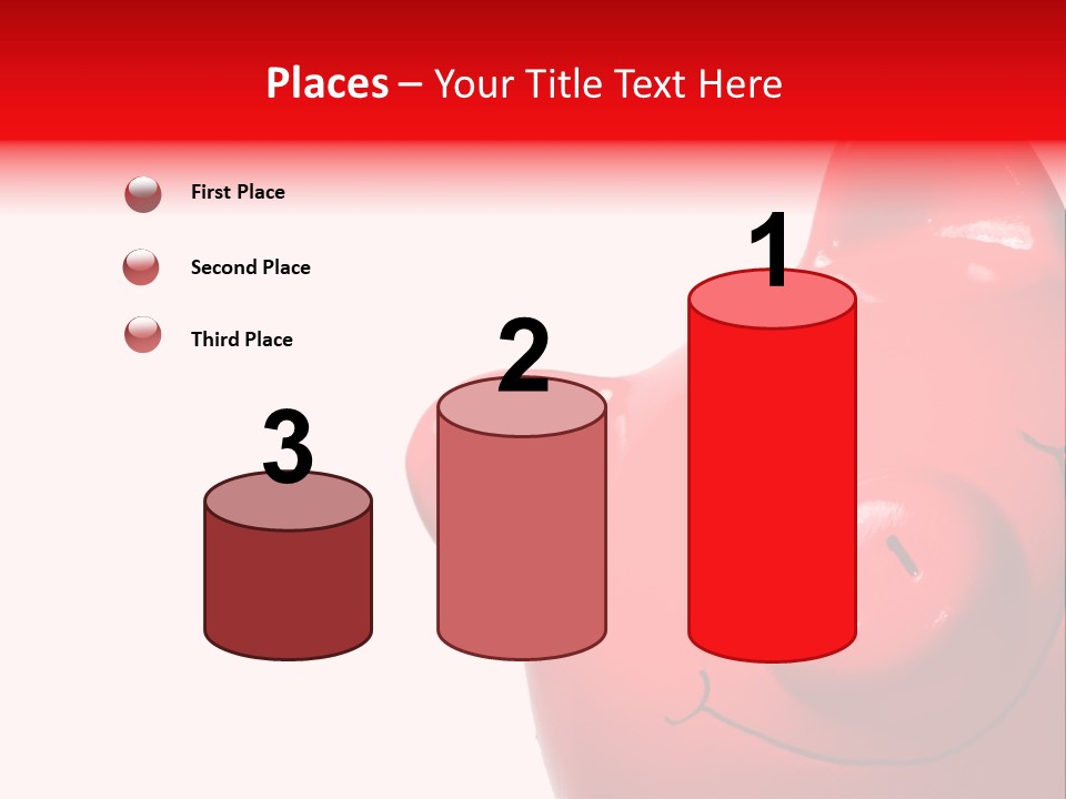 Money Box Detail White PowerPoint Template