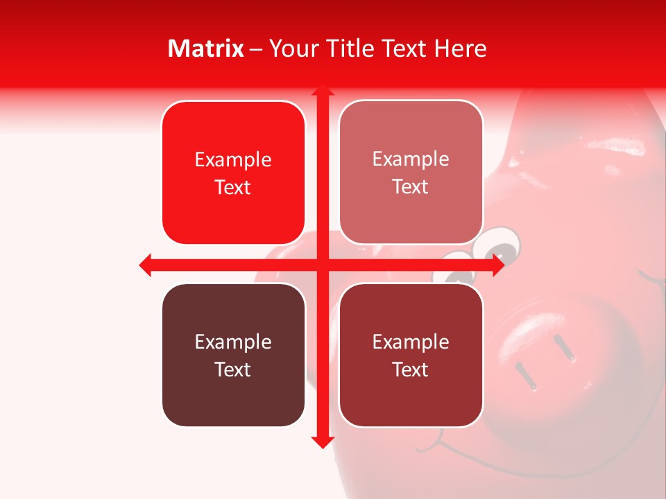 Money Box Detail White PowerPoint Template