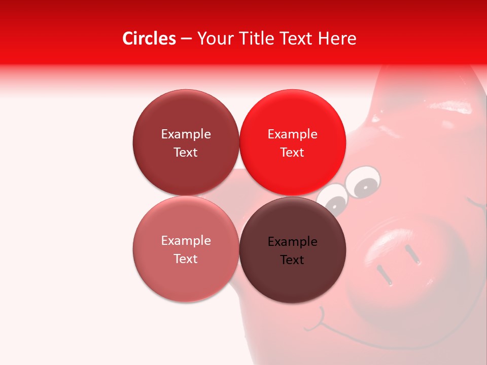 Money Box Detail White PowerPoint Template