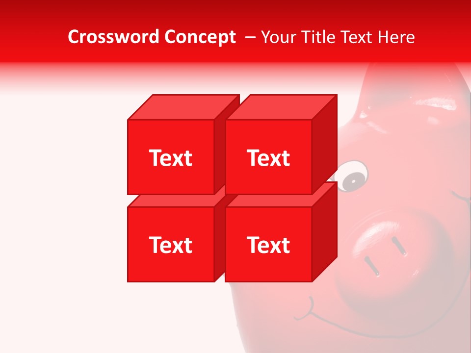 Money Box Detail White PowerPoint Template