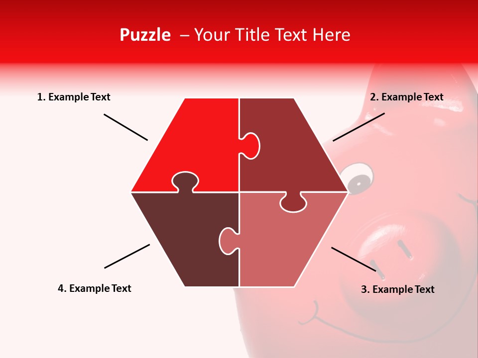 Money Box Detail White PowerPoint Template