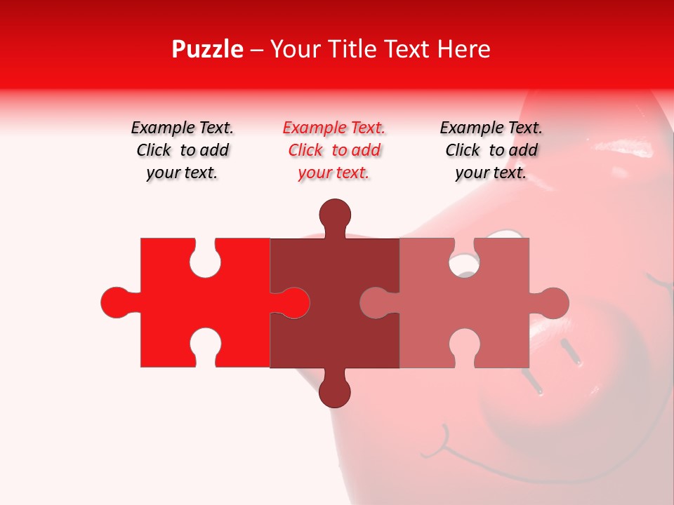 Money Box Detail White PowerPoint Template