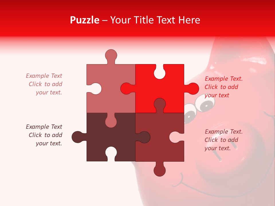 Money Box Detail White PowerPoint Template