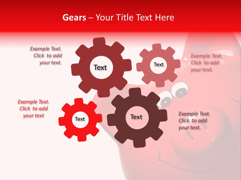 Money Box Detail White PowerPoint Template