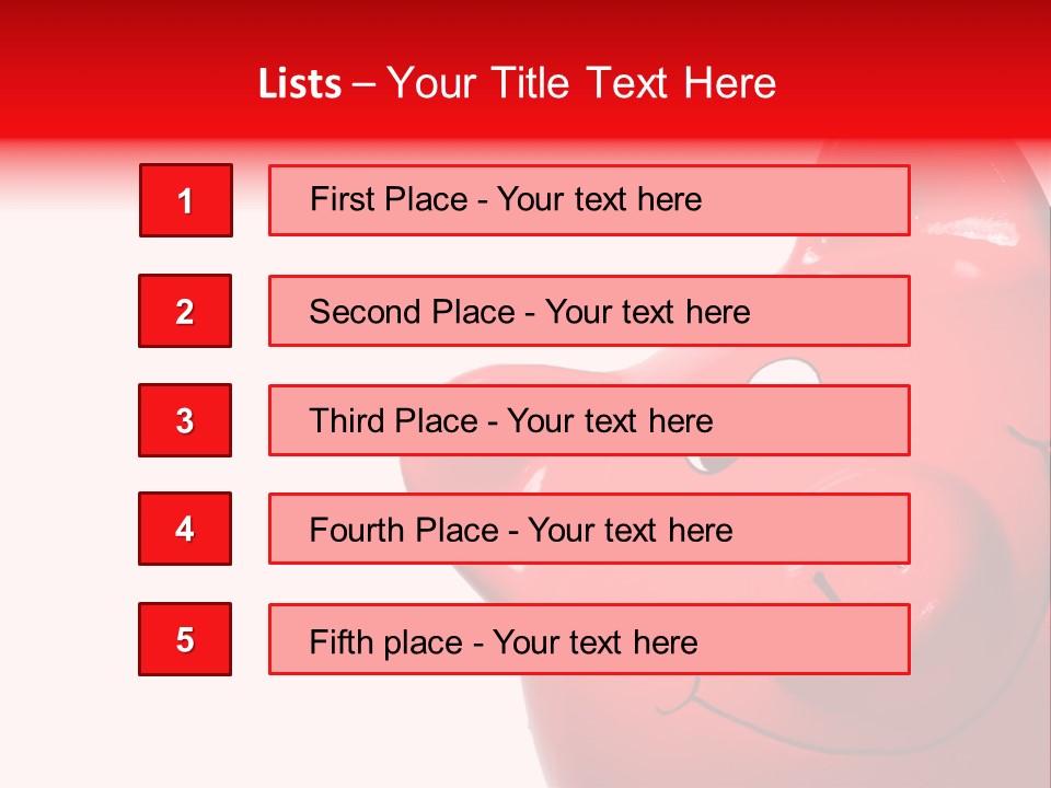 Money Box Detail White PowerPoint Template