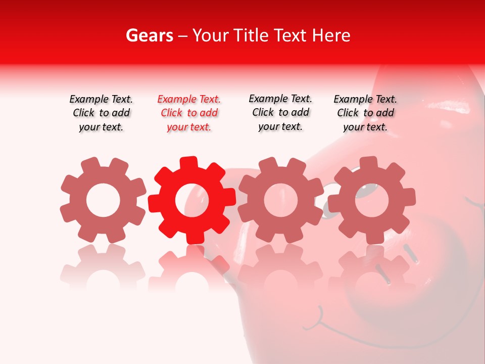 Money Box Detail White PowerPoint Template