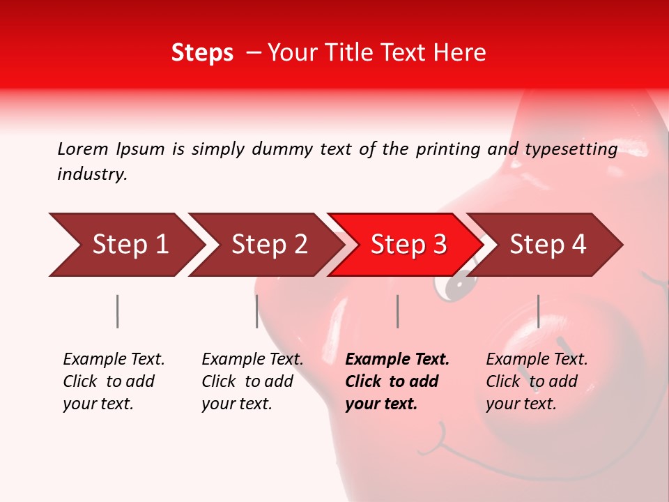 Money Box Detail White PowerPoint Template