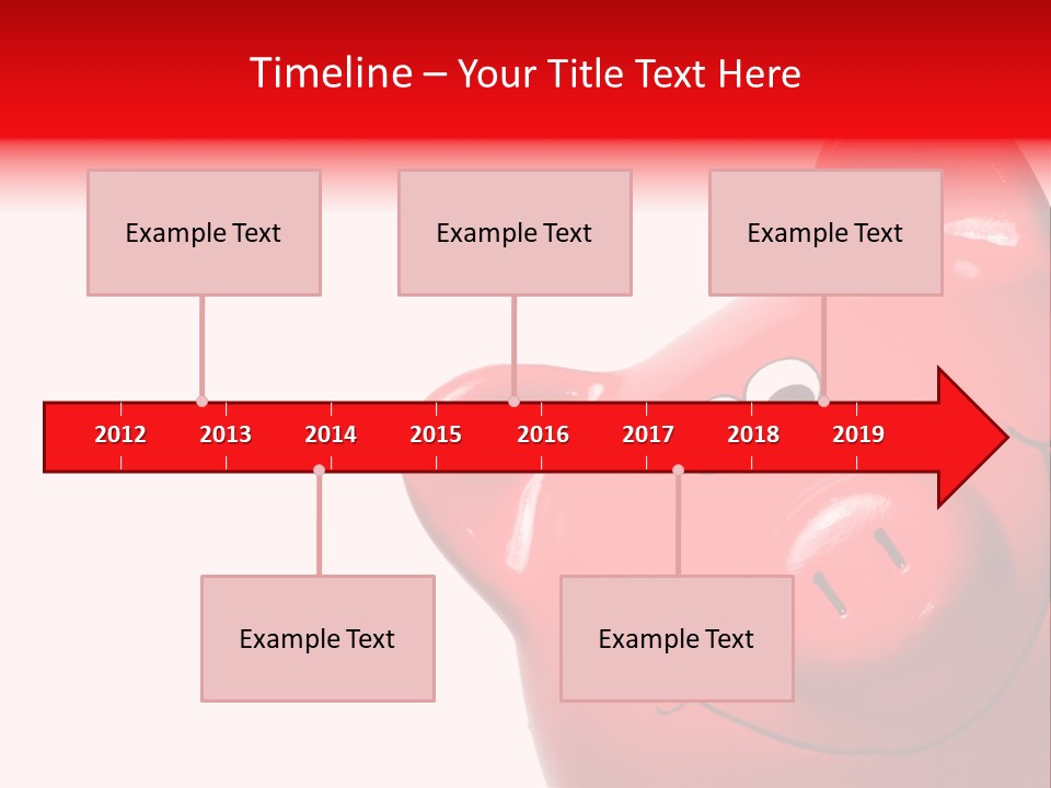 Money Box Detail White PowerPoint Template