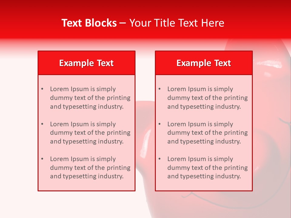 Money Box Detail White PowerPoint Template