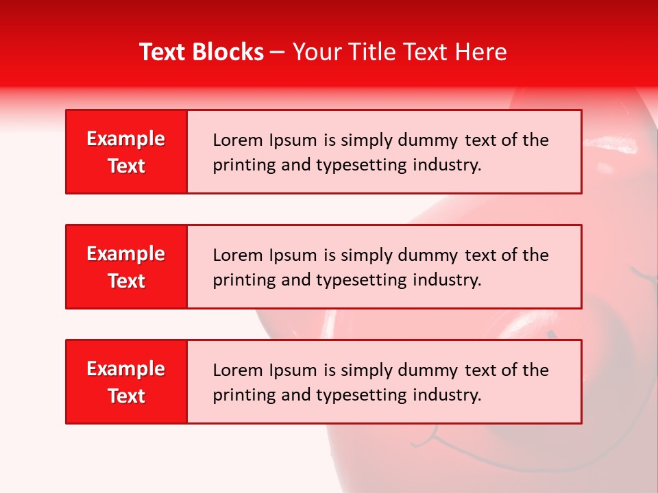 Money Box Detail White PowerPoint Template