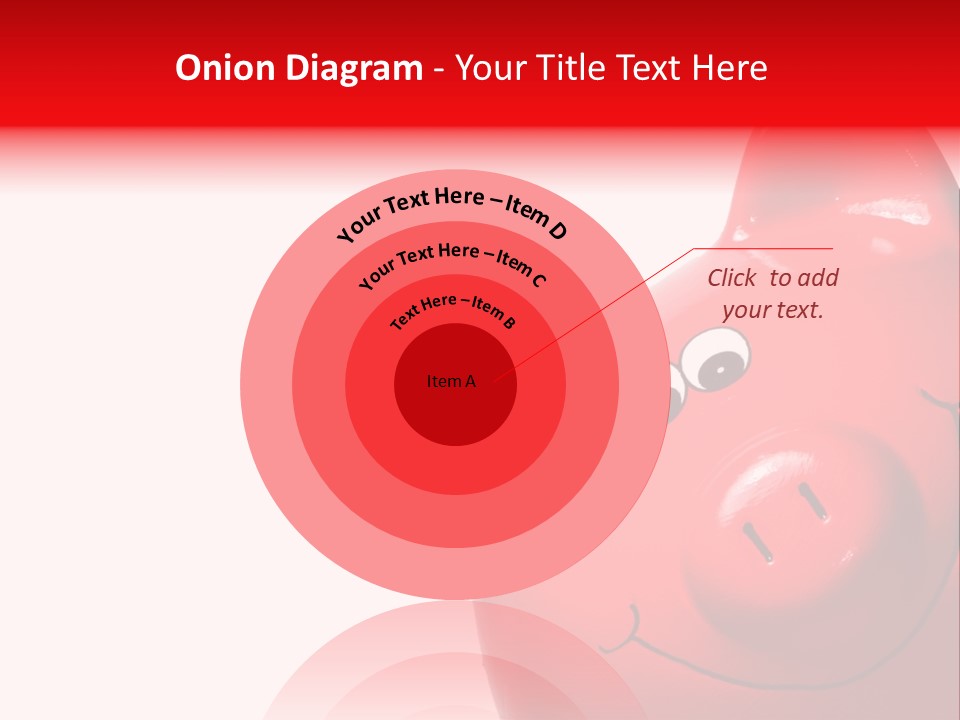 Money Box Detail White PowerPoint Template