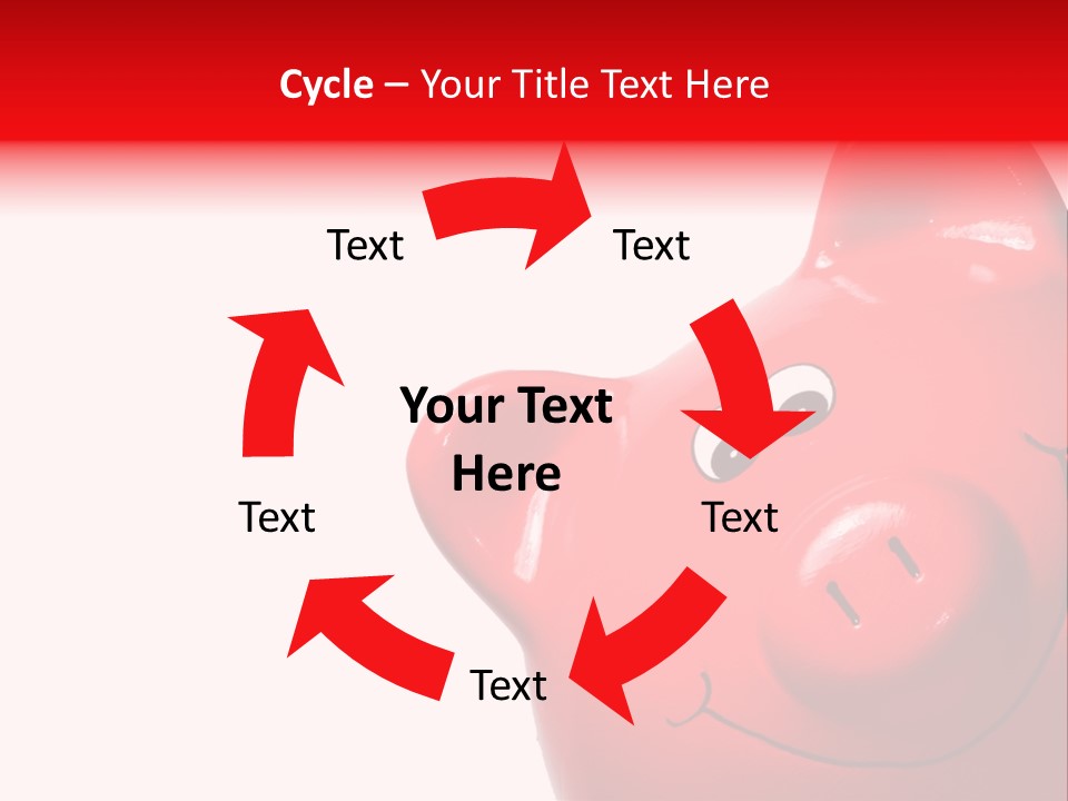 Money Box Detail White PowerPoint Template