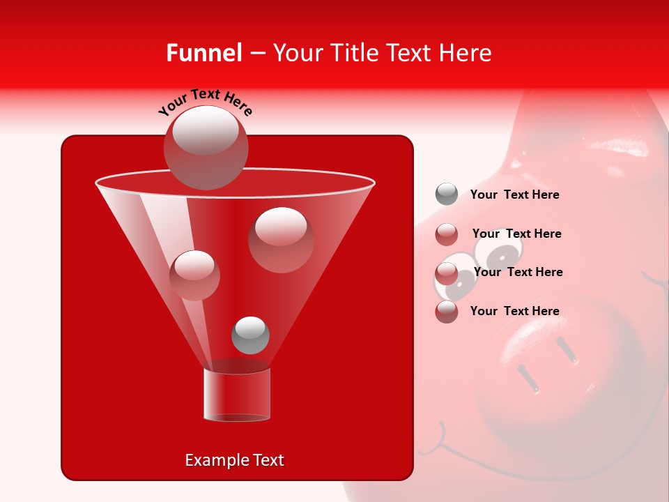 Money Box Detail White PowerPoint Template