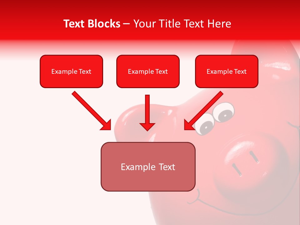 Money Box Detail White PowerPoint Template