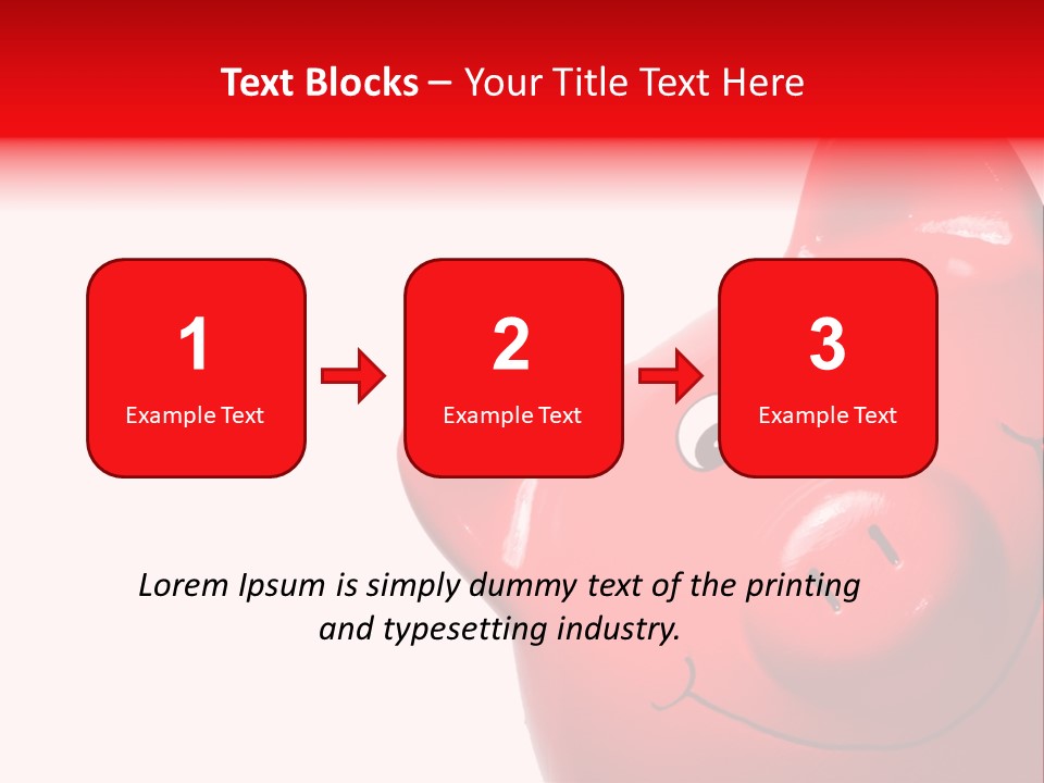 Money Box Detail White PowerPoint Template