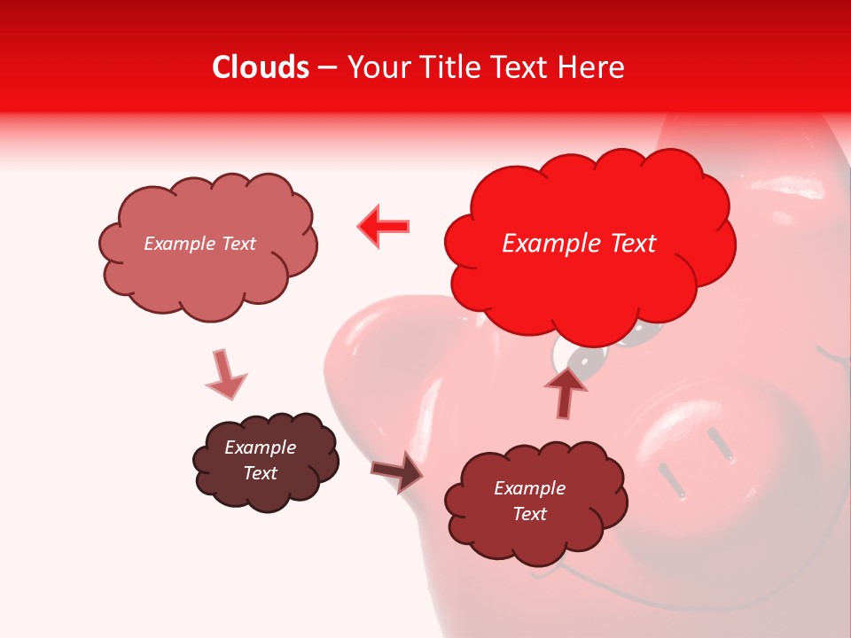 Money Box Detail White PowerPoint Template