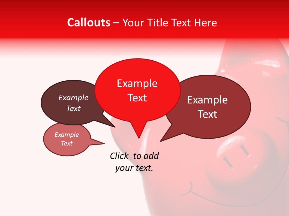 Money Box Detail White PowerPoint Template