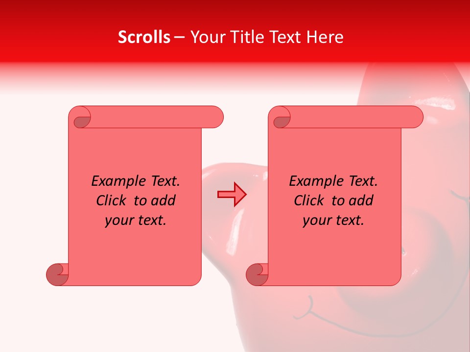 Money Box Detail White PowerPoint Template