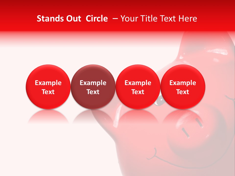 Money Box Detail White PowerPoint Template