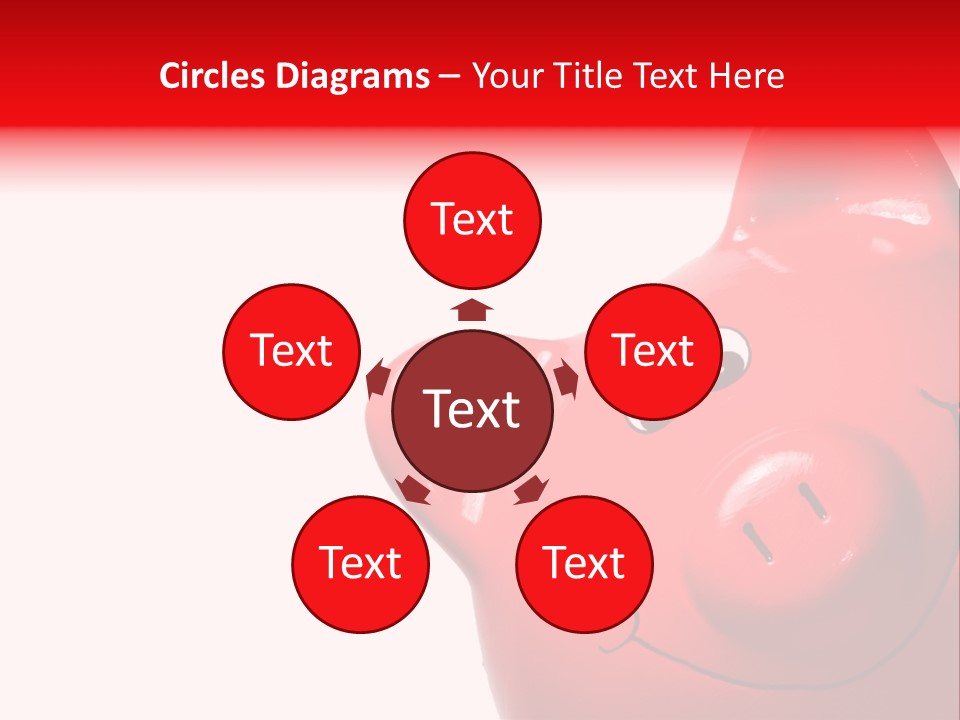 Money Box Detail White PowerPoint Template