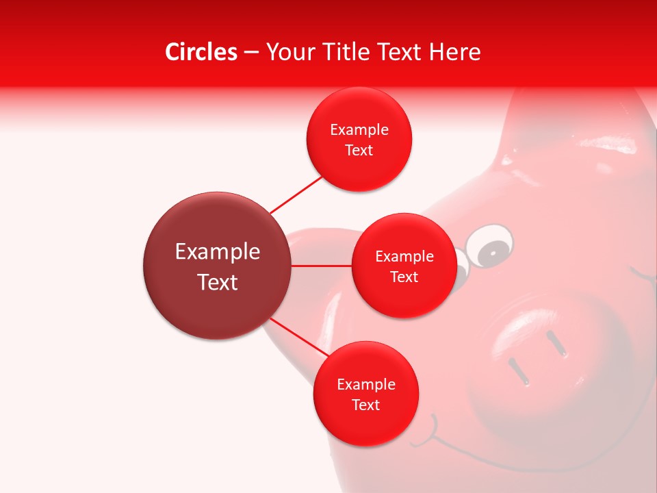 Money Box Detail White PowerPoint Template