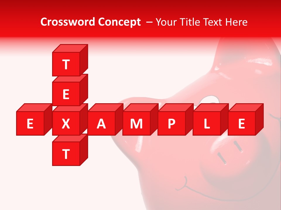 Money Box Detail White PowerPoint Template