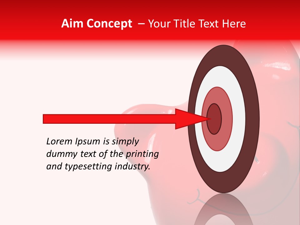 Money Box Detail White PowerPoint Template