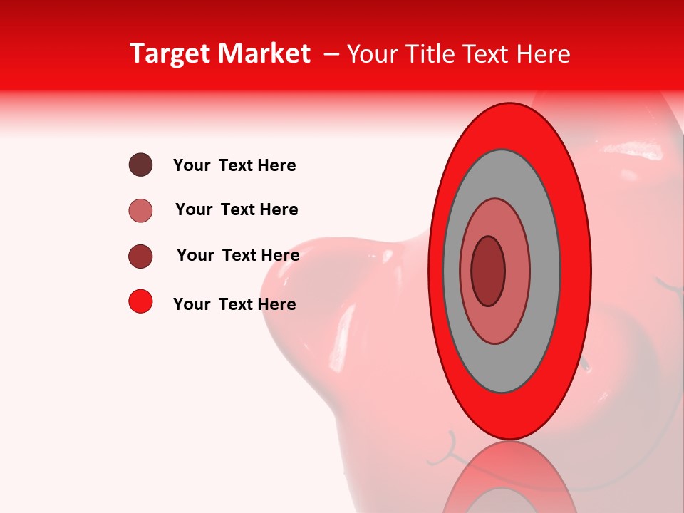 Money Box Detail White PowerPoint Template