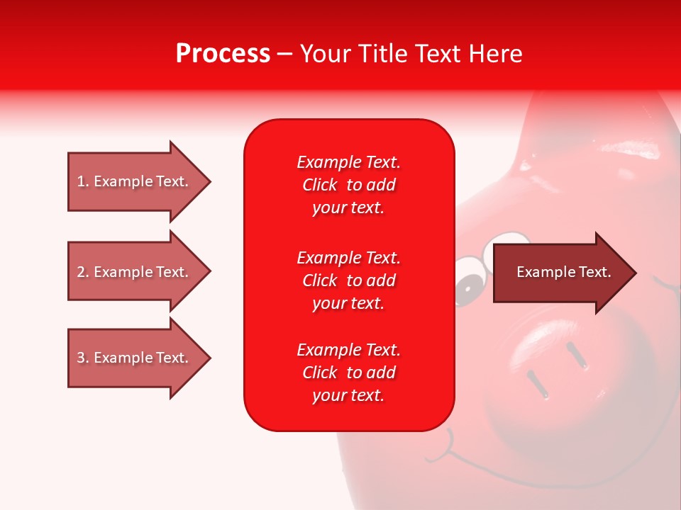 Money Box Detail White PowerPoint Template