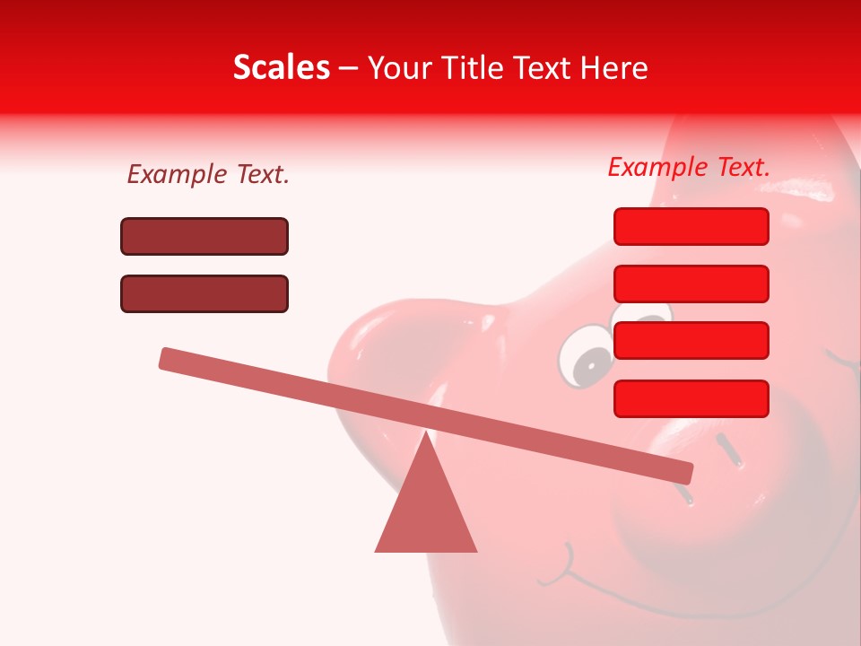 Money Box Detail White PowerPoint Template