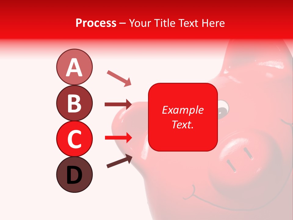 Money Box Detail White PowerPoint Template