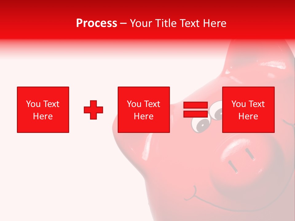 Money Box Detail White PowerPoint Template