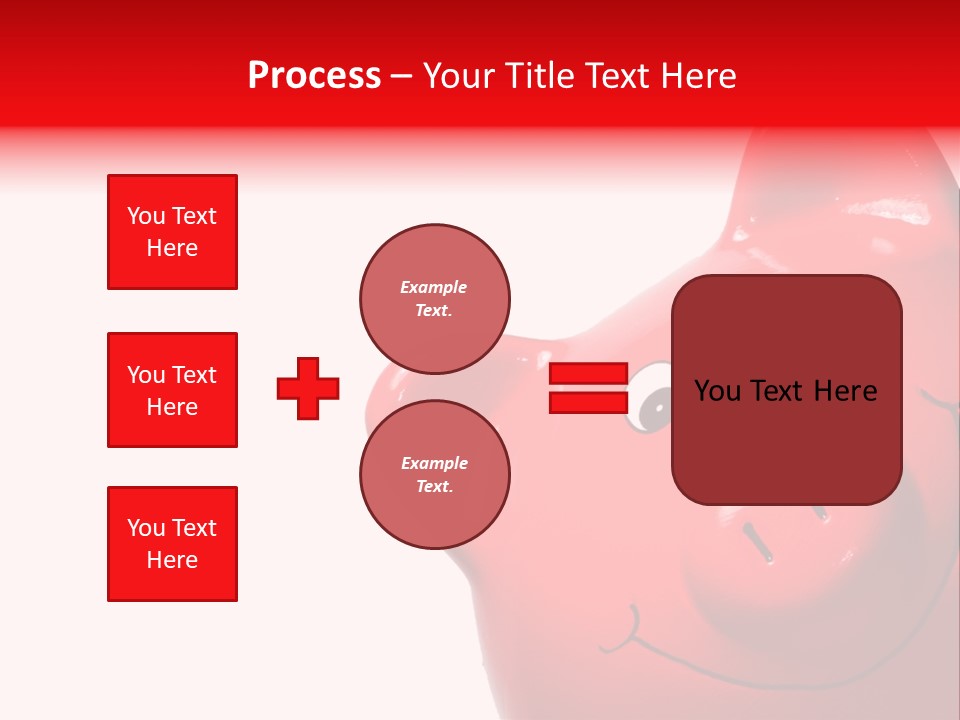 Money Box Detail White PowerPoint Template