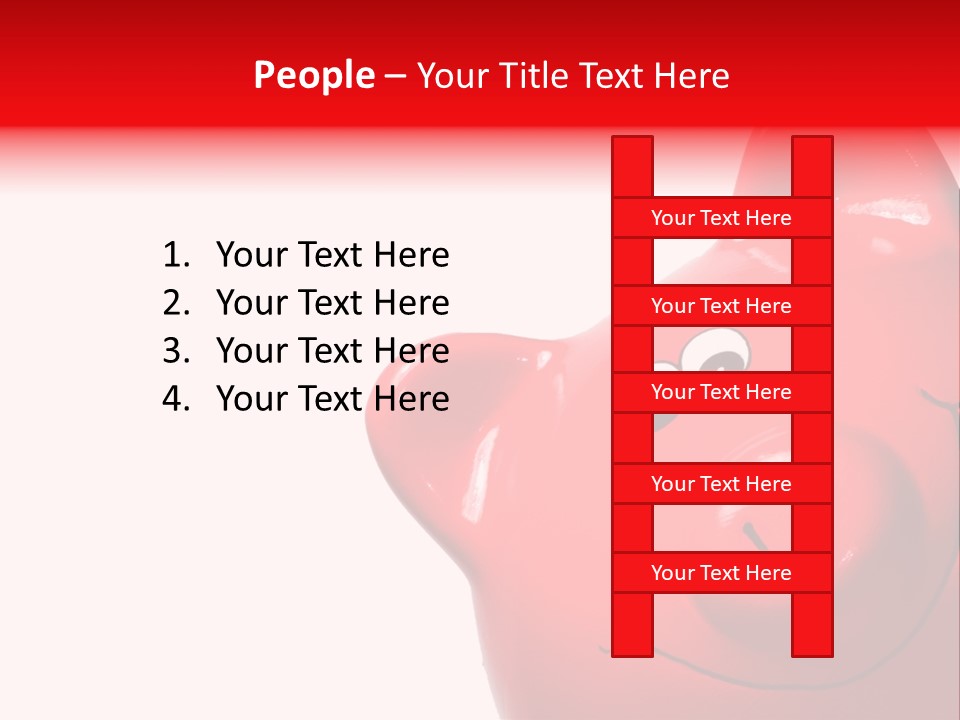 Money Box Detail White PowerPoint Template