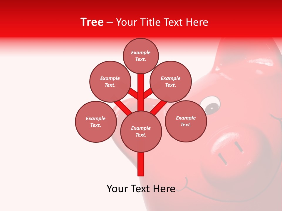 Money Box Detail White PowerPoint Template