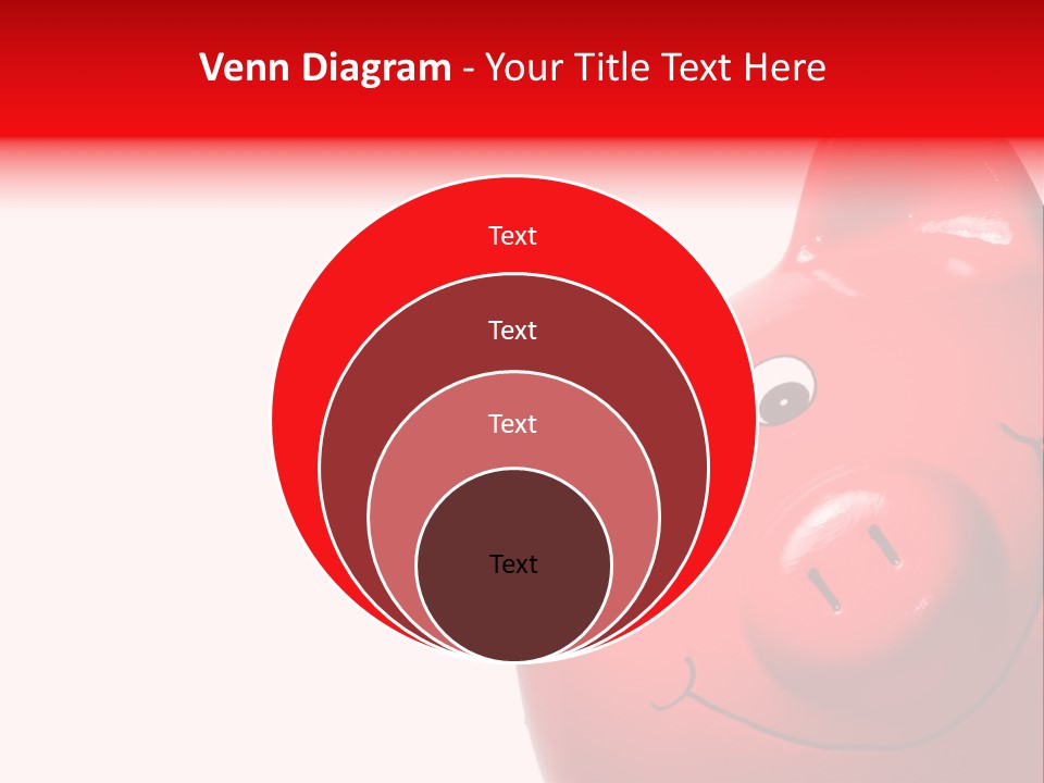 Money Box Detail White PowerPoint Template