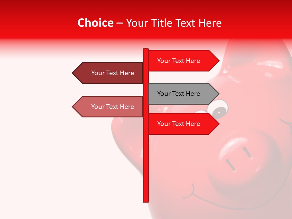 Money Box Detail White PowerPoint Template