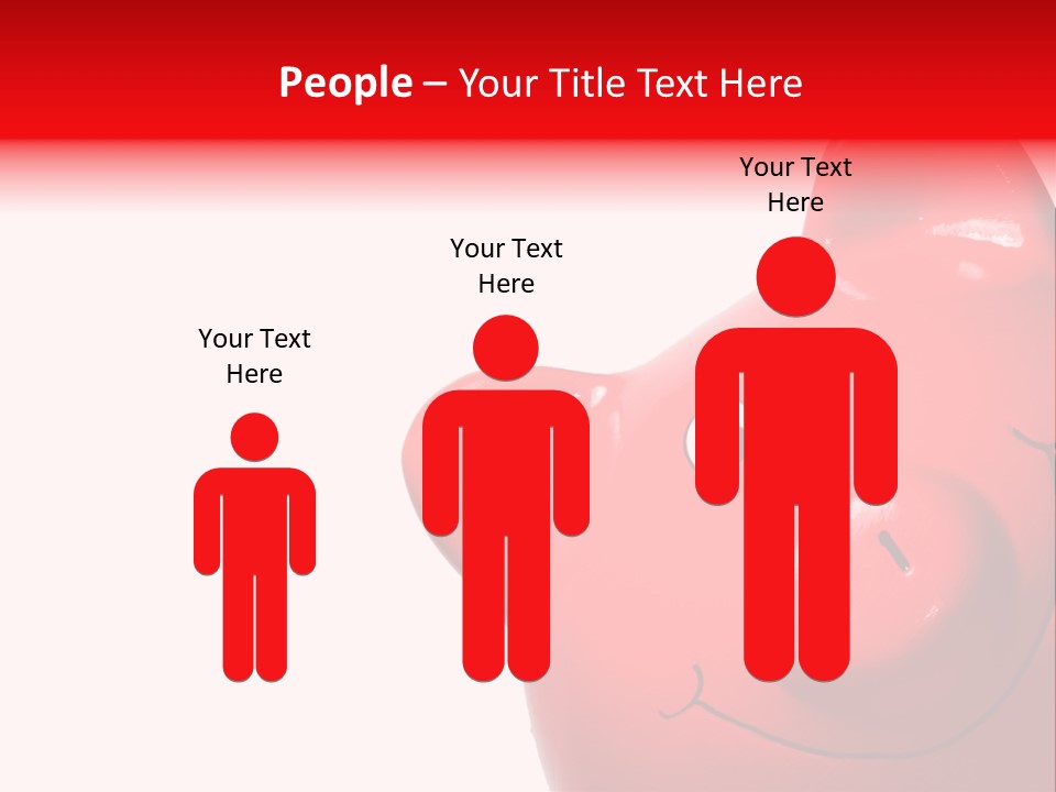 Money Box Detail White PowerPoint Template