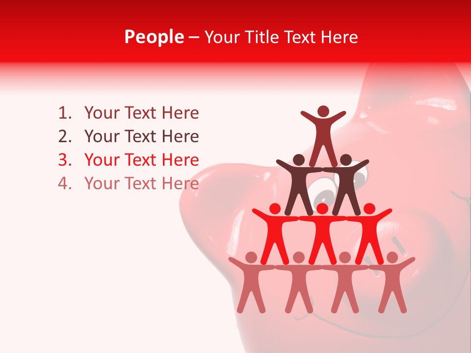 Money Box Detail White PowerPoint Template