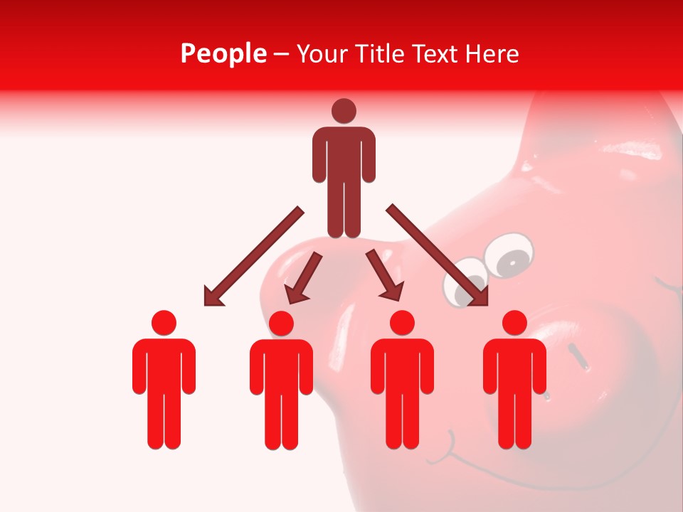 Money Box Detail White PowerPoint Template