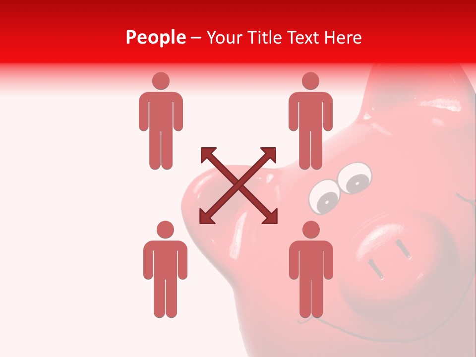 Money Box Detail White PowerPoint Template