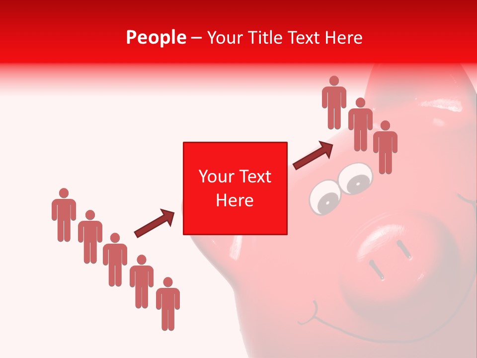 Money Box Detail White PowerPoint Template