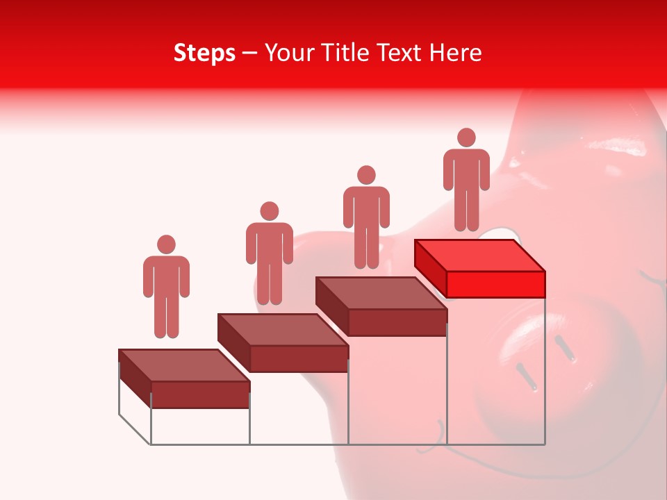 Money Box Detail White PowerPoint Template