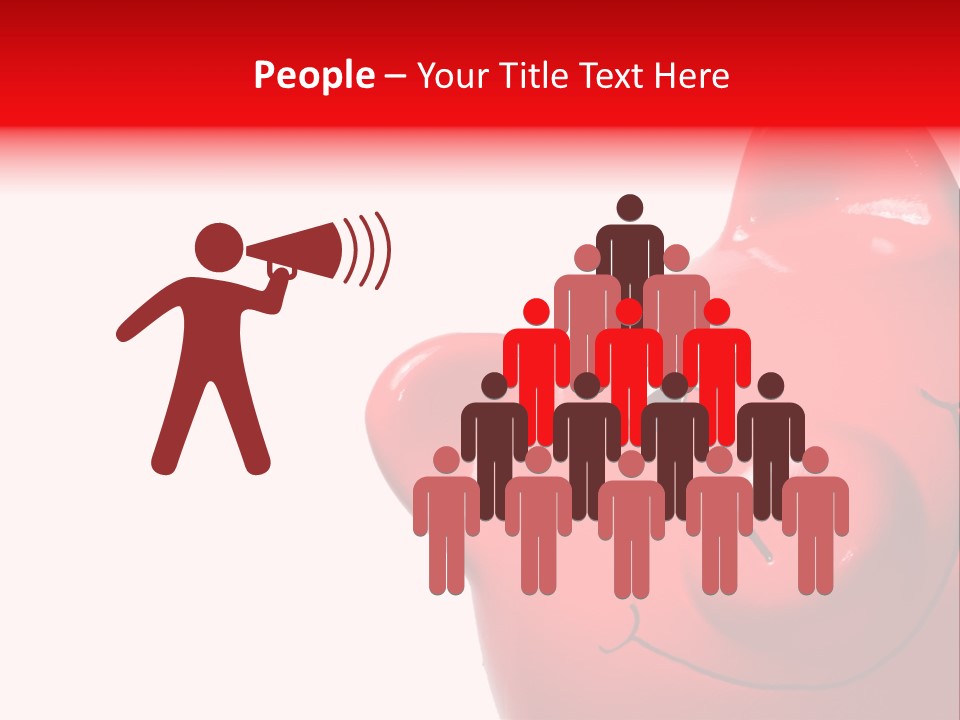 Money Box Detail White PowerPoint Template