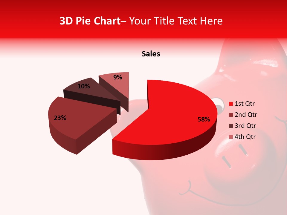 Money Box Detail White PowerPoint Template