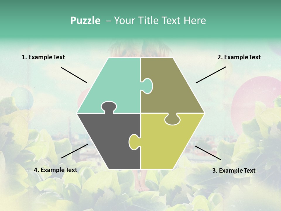 Blue Glamour Postcard PowerPoint Template